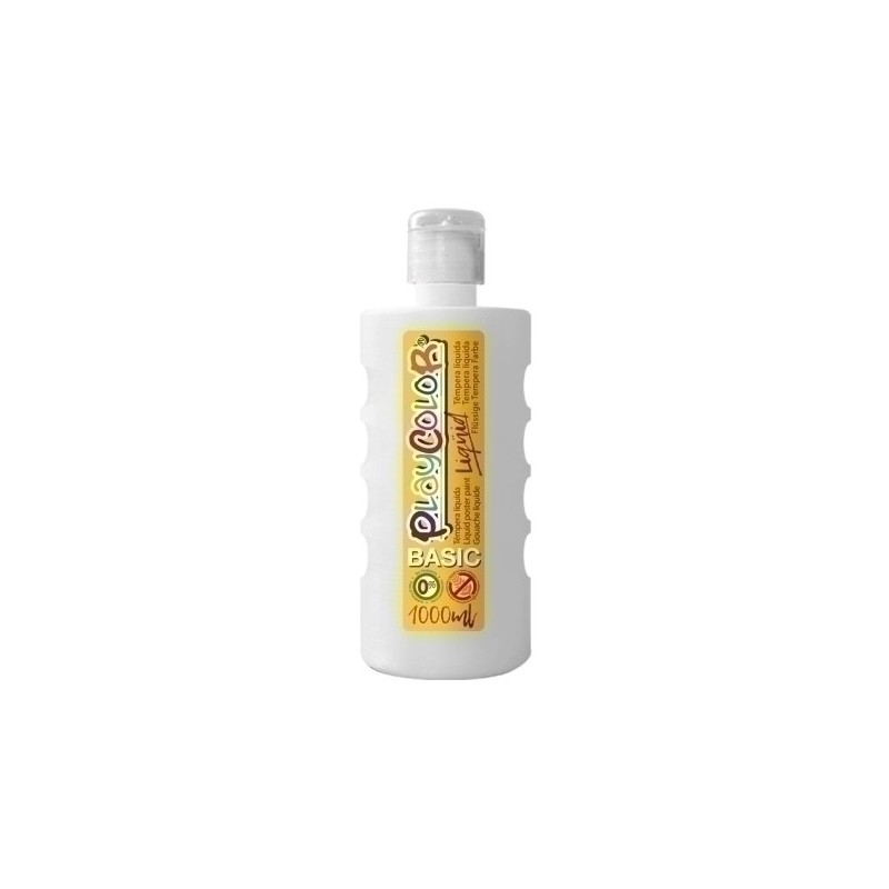 19481-TEMPERA PLAYCOLOR LIQ. 1000 ml BLANCO precio por 6 unidades