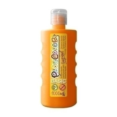 19501-TEMPERA PLAYCOLOR LIQ. 1000 ml NARANJA precio por 6 unidades