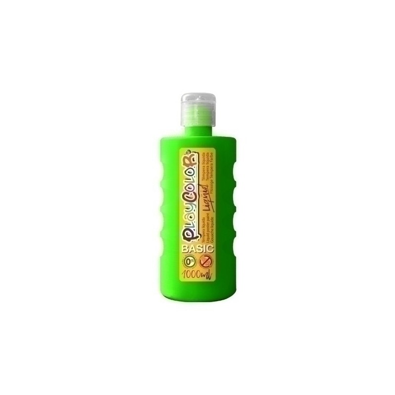 19551-TEMPERA PLAYCOLOR LIQ. 1000 ml VERDE OSC precio por 6 unidades