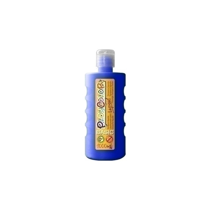 19571-TEMPERA PLAYCOLOR LIQ. 1000 ml AZUL OSCU precio por 6 unidades