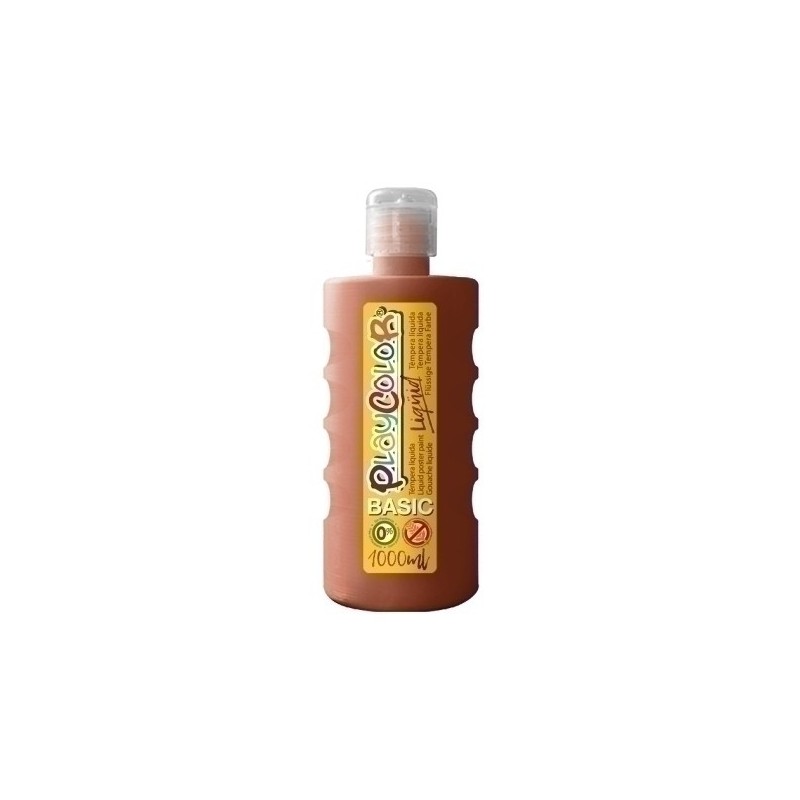 19591-TEMPERA PLAYCOLOR LIQ. 1000 ml MARRON precio por 6 unidades