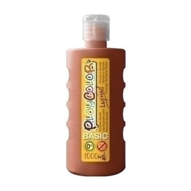 19591-TEMPERA PLAYCOLOR LIQ. 1000 ml MARRON precio por 6 unidades