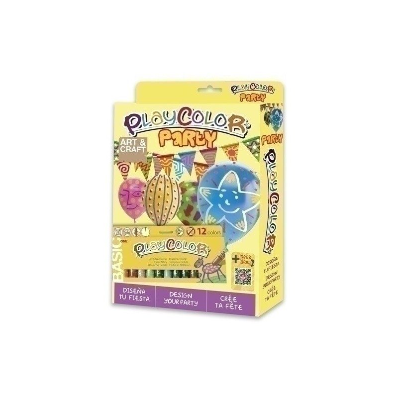 11471-TEMPERA INSTANT PLAYC. ONE PACK PARTY precio por 1 unidades