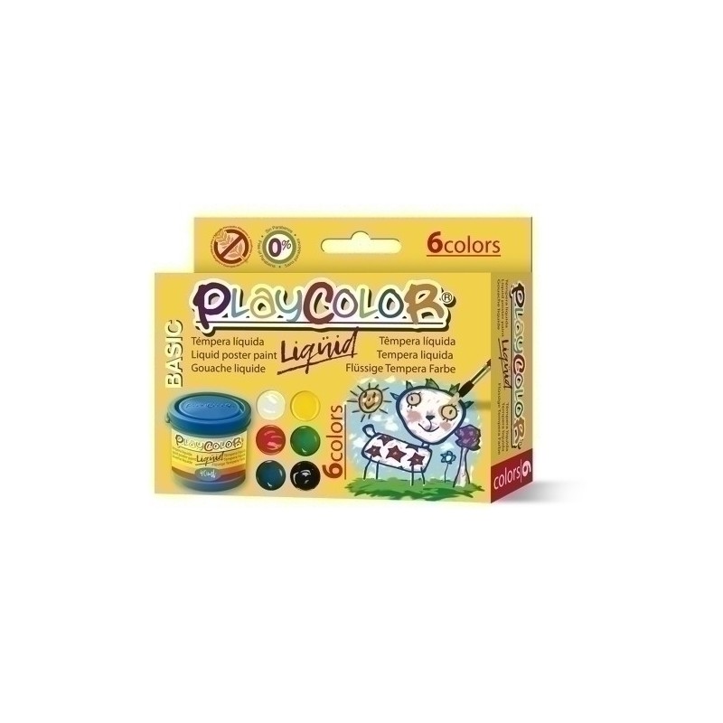 19931-TEMPERA PLAYCOLOR  40 ml ESTUCHE  6 precio por 1 unidades