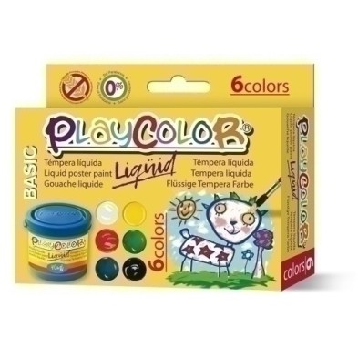 19931-TEMPERA PLAYCOLOR  40 ml ESTUCHE  6 precio por 1 unidades