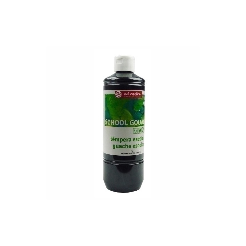 4772700M-TEMPERA TALENS GOUACHE 500 ml NEGRO precio por 1 unidades