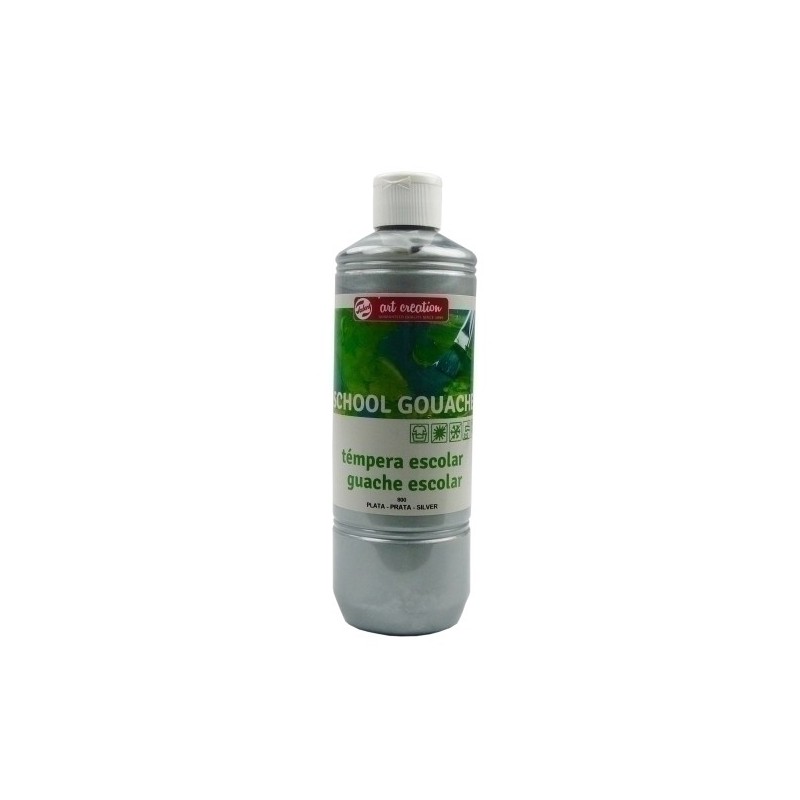 4772800M-TEMPERA TALENS GOUACHE 500 ml PLATA precio por 1 unidades