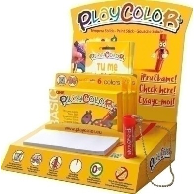12681-TEMPERA INSTANT  PLAYC.ONE C/6 EXP.6 precio por 1 unidades