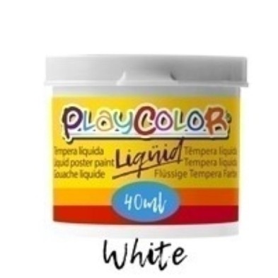 19801-TEMPERA PLAYCOLOR  40 ml BLANCO.EST.6 precio por 1 unidades