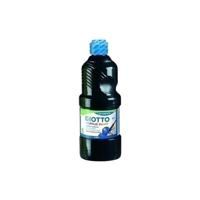 F53372400-TEMPERA GIOTTO ACRIL 500 ml NEGRO precio por 1 unidades