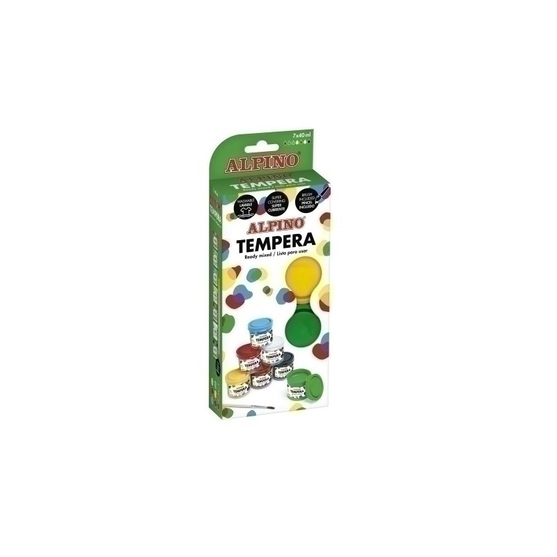 DM020921-TEMPERA ALPINO  40 ml ESTUCHE 7 precio por 1 unidades