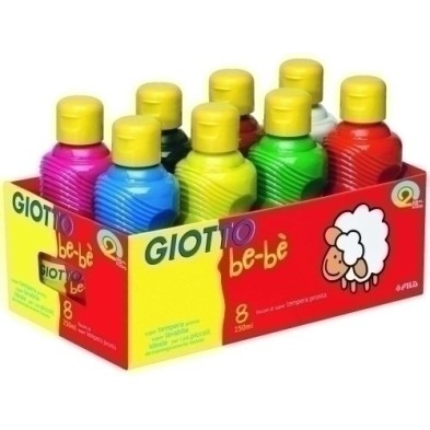 F532000-TEMPERA GIOTTO BEBE LIQ. 8X250ml precio por 1 unidades