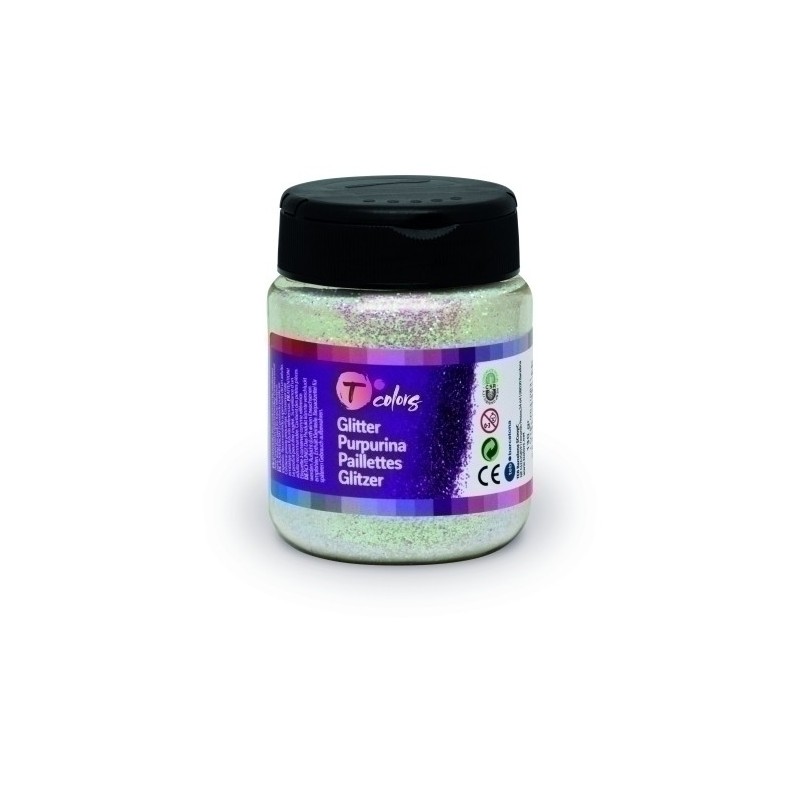 33429-PURPURINA TCOLORS BOTE 130ml PERLA precio por 1 unidades