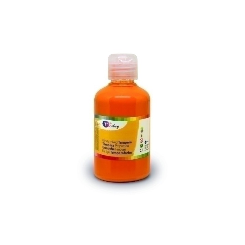 33847-TEMPERA TCOLORS LIQ.500 ml NARANJA precio por 1 unidades