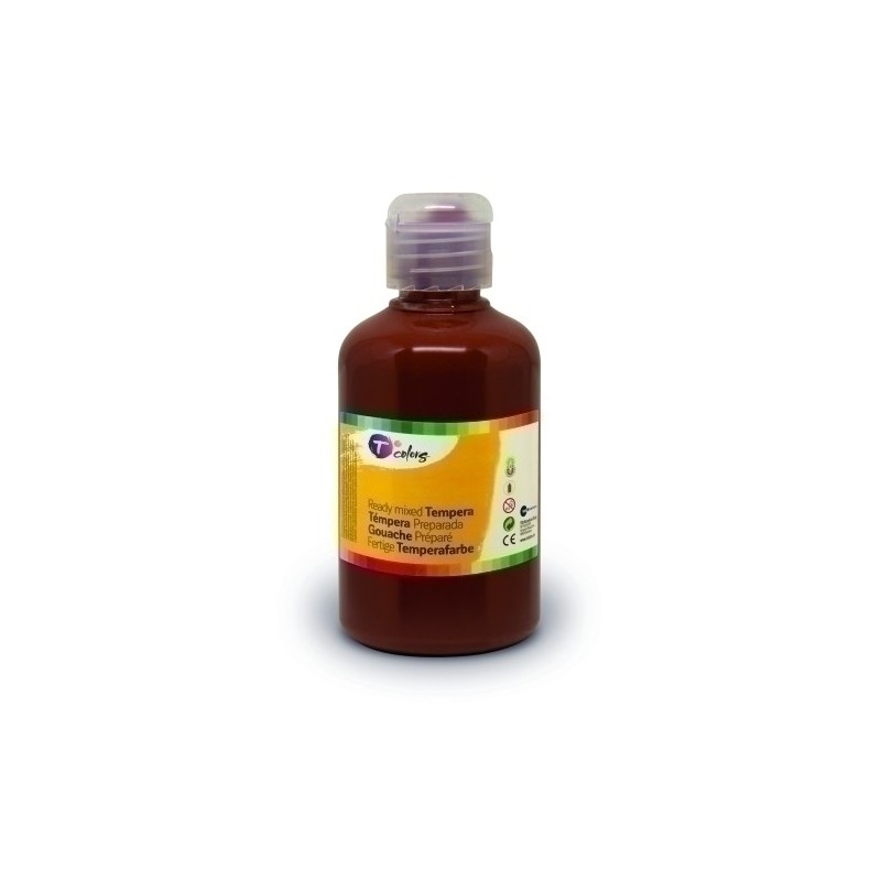 33874-TEMPERA TCOLORS LIQ.500 ml MARRON precio por 1 unidades