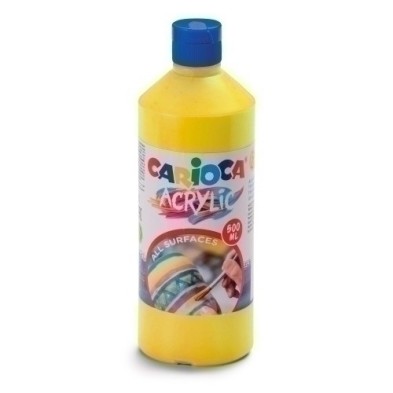 40432/03-TEMPERA CARIOCA ACR.LIQ.500ml AMARILLO precio por 1 unidades
