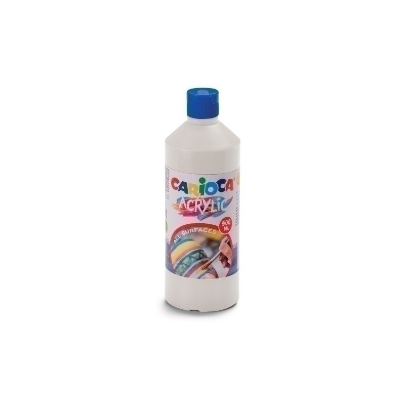 40432/01-TEMPERA CARIOCA ACR.LIQ.500ml BLANCO precio por 1 unidades