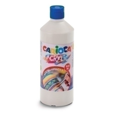 40432/01-TEMPERA CARIOCA ACR.LIQ.500ml BLANCO precio por 1 unidades