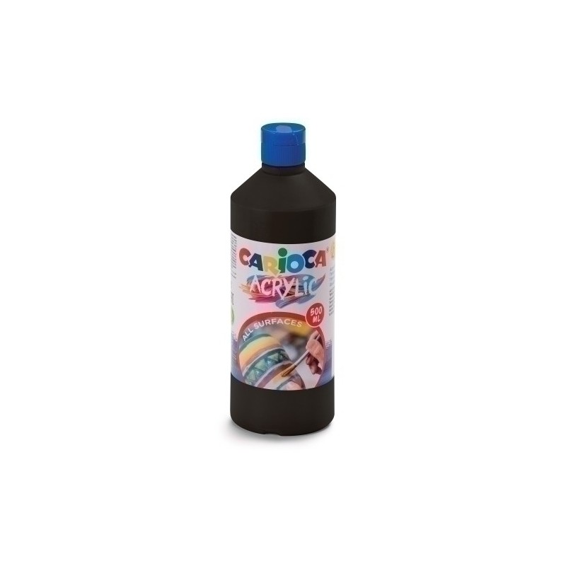 40432/02-TEMPERA CARIOCA ACR.LIQ.500ml NEGRO precio por 1 unidades