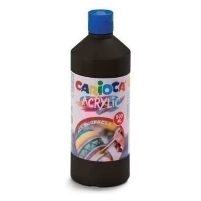 40432/02-TEMPERA CARIOCA ACR.LIQ.500ml NEGRO precio por 1 unidades