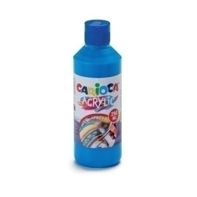 40431/05-TEMPERA CARIOCA ACR.LIQ.250ml AZUL precio por 1 unidades