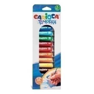 40014-TEMPERA CARIOCA 12ml ESTUCHE 12 precio por 1 unidades