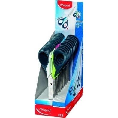 169600-TIJERAS MAPED SENSOFT 3D 16 cm. EXPOS.12 precio por 1 unidades