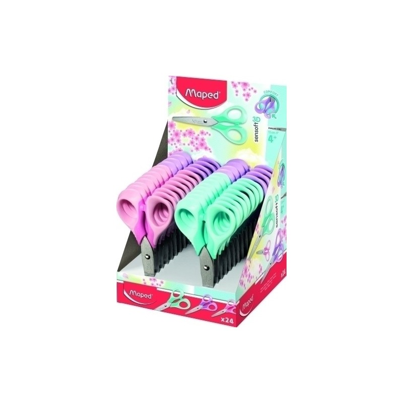 484211-TIJERAS MAPED SENSOFT PASTEL 3D 13 E.24 precio por 1 unidades