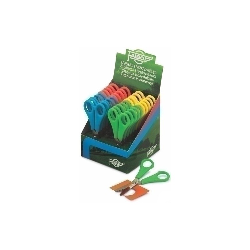 TE13E-TIJERAS ESCOL. FAIBO 13 cm. EXPOS:.20 precio por 1 unidades