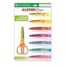 PT0030-TIJERAS ESCOL. ALPINO FASHION SHAPES 8+1 precio por 1 unidades