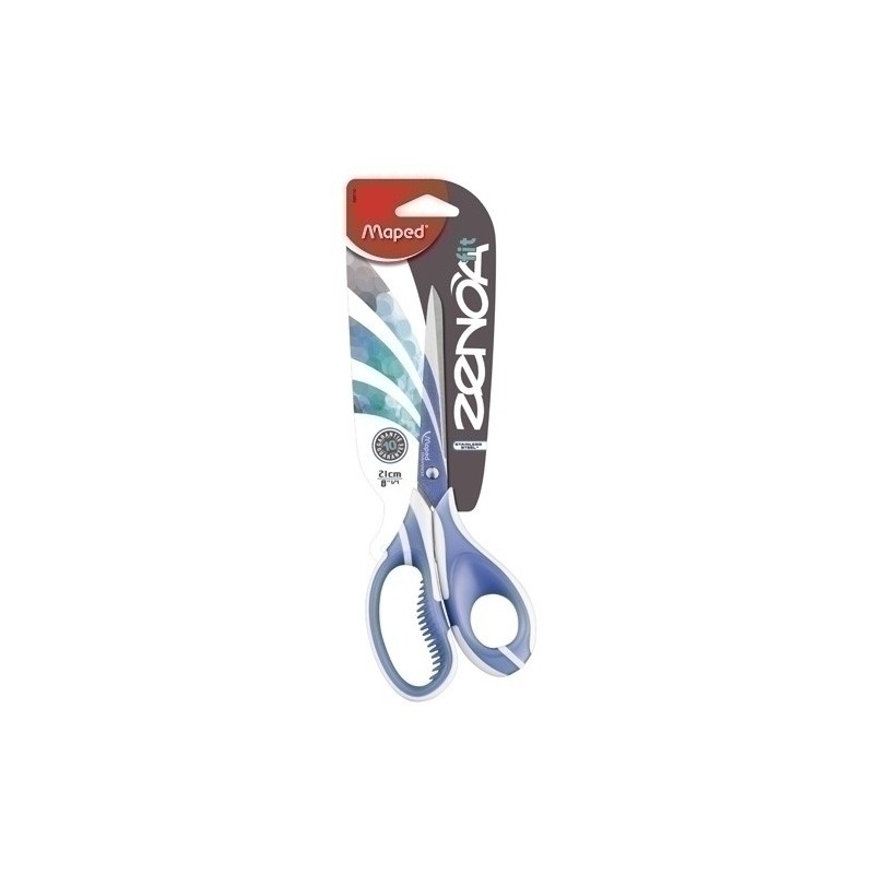 599110-TIJERAS MAPED ZENOA FIT 21cm. ASIMETRICA precio por 12 unidades