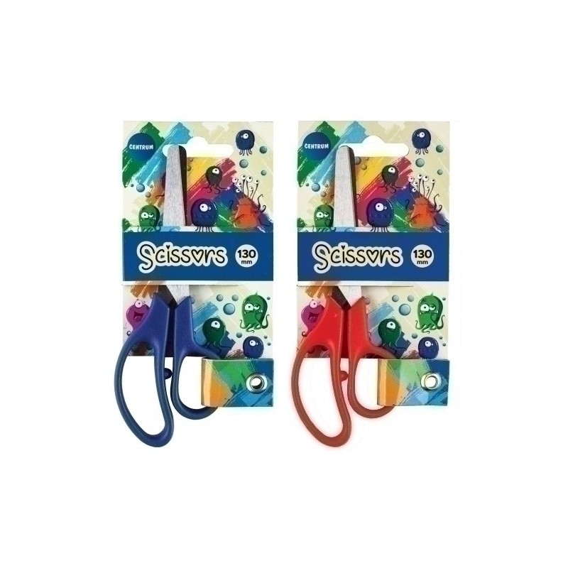 80249-TIJERAS ESCOL. CENTRUM 13 cm. SURTIDO precio por 12 unidades