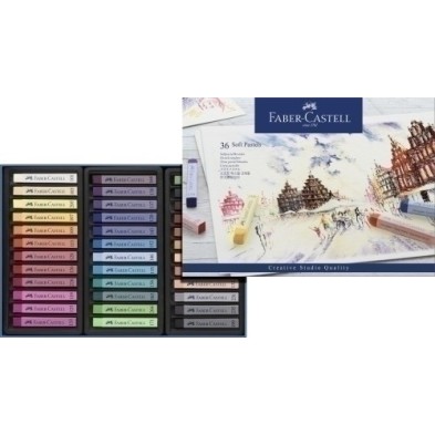 128336-TIZA GOLDFABER BLANDA CAJA DE 36 precio por 3 unidades