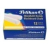 701359-TIZAS BLANCAS PELIKAN ESTUCHE DE 12 precio por 1 unidades