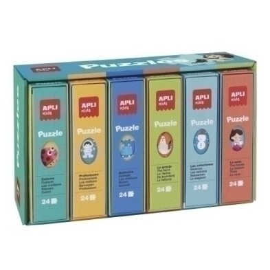 13856-PUZZLE EDUCATIVO APLI KIDS AZUL EXP. 6 precio por 1 unidades