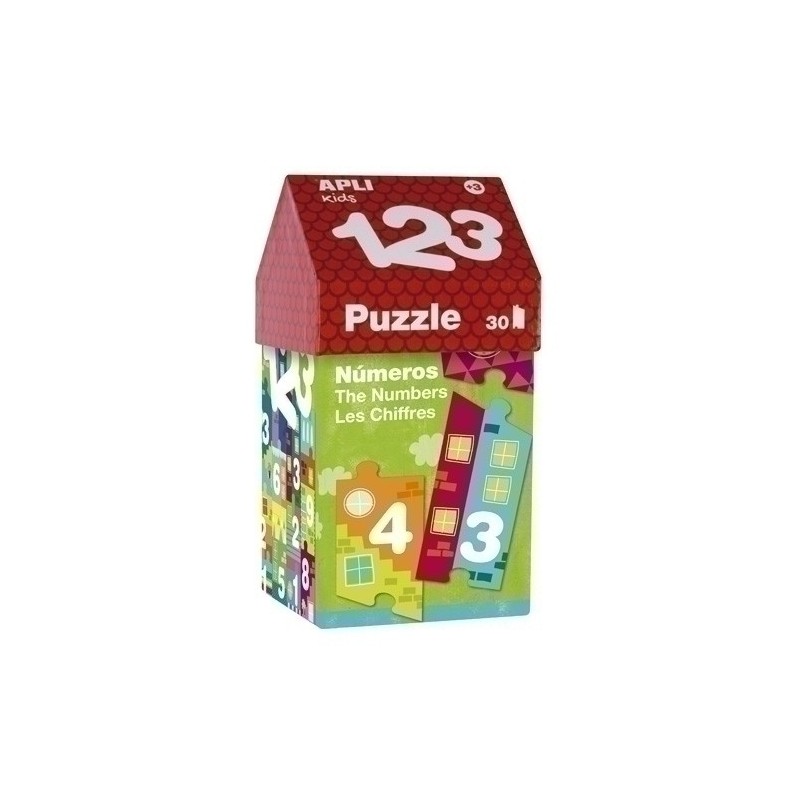 14806-PUZZLE EDUCATIVO APLI KIDS CASITA 123 precio por 1 unidades