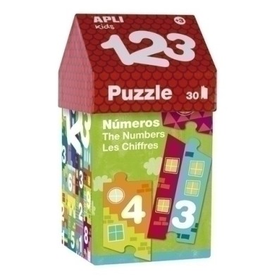 14806-PUZZLE EDUCATIVO APLI KIDS CASITA 123 precio por 1 unidades