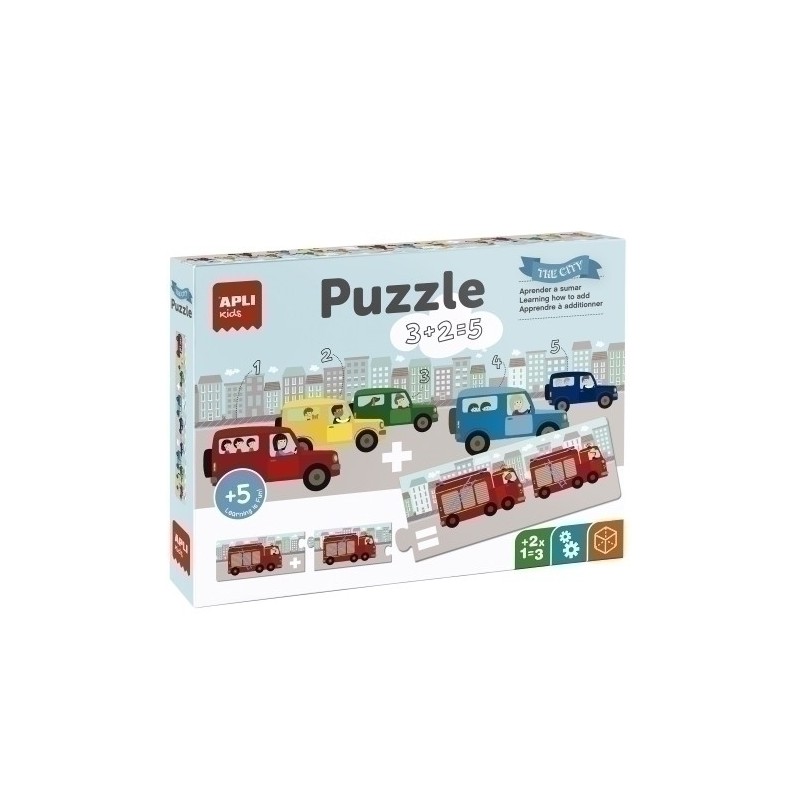 17196-PUZZLE EDUCATIVO APLI KIDS SUMAS TRANSPO precio por 1 unidades