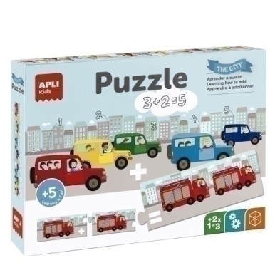 17196-PUZZLE EDUCATIVO APLI KIDS SUMAS TRANSPO precio por 1 unidades