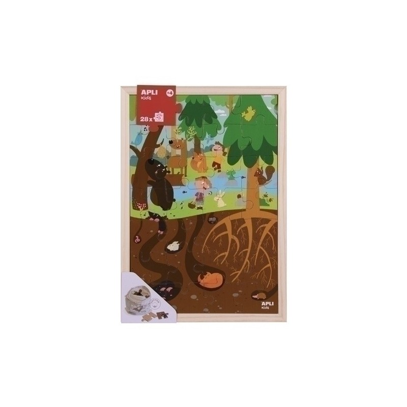 17200-PUZZLE EDUCATIVO APLI NIVELES EL BOSQUE precio por 1 unidades