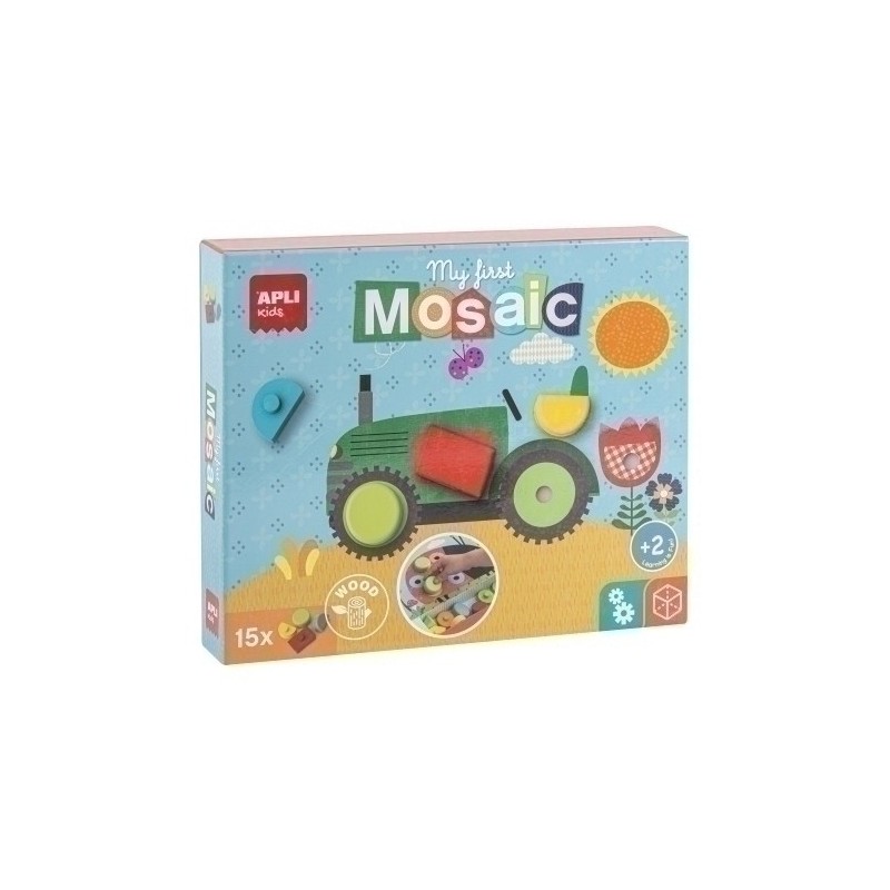17652-MOSAICO EDUCATIVO APLI MY FIRST WOODEN M precio por 1 unidades