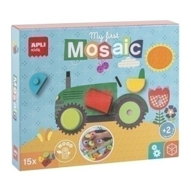 17652-MOSAICO EDUCATIVO APLI MY FIRST WOODEN M precio por 1 unidades