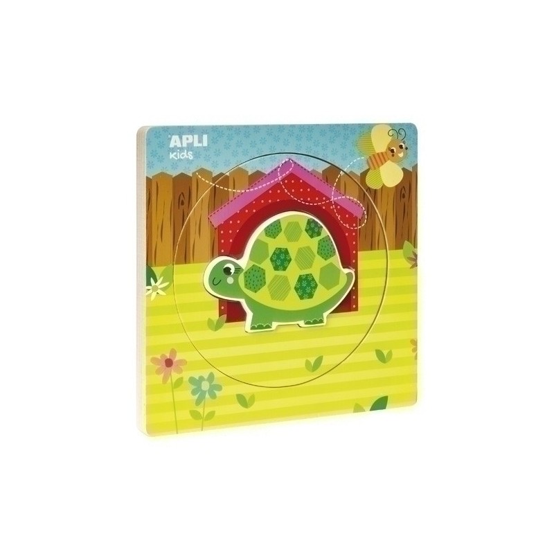 17559-PUZZLE EDUCATIVO APLI CAPAS TORTUGA precio por 1 unidades