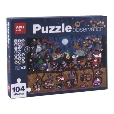18507-PUZZLE EDUCATIVO APLI OBSERV.BOSQUE precio por 1 unidades