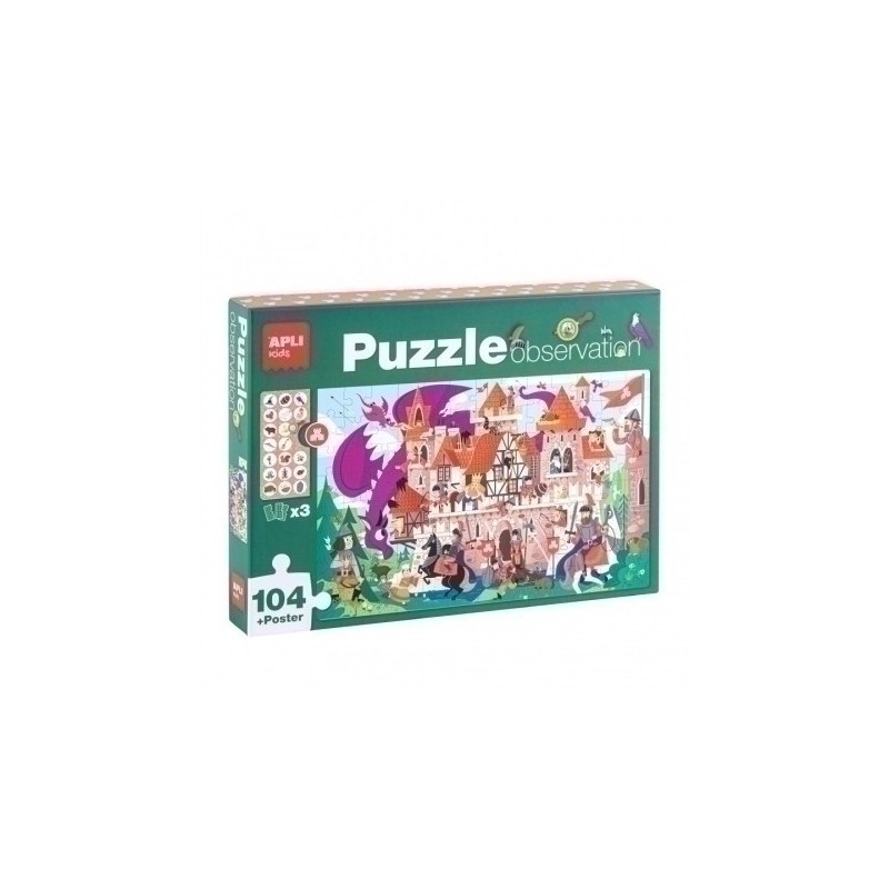17916-PUZZLE EDUCATIVO APLI OBSERV. CASTILLO precio por 1 unidades
