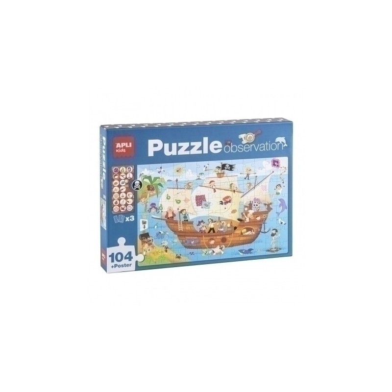17917-PUZZLE EDUCATIVO APLI OBSERV. BARCO P. precio por 1 unidades