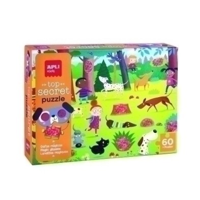 19219-PUZZLE EDUCATIVO APLI SECRETO PERROS precio por 1 unidades
