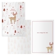 70032-CHRISTMAS DOHE 115x170 DEER precio por 6 unidades