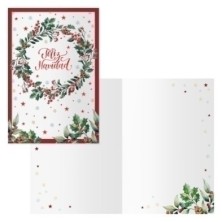 70044-CHRISTMAS DOHE 115x170 HAPPY precio por 6 unidades