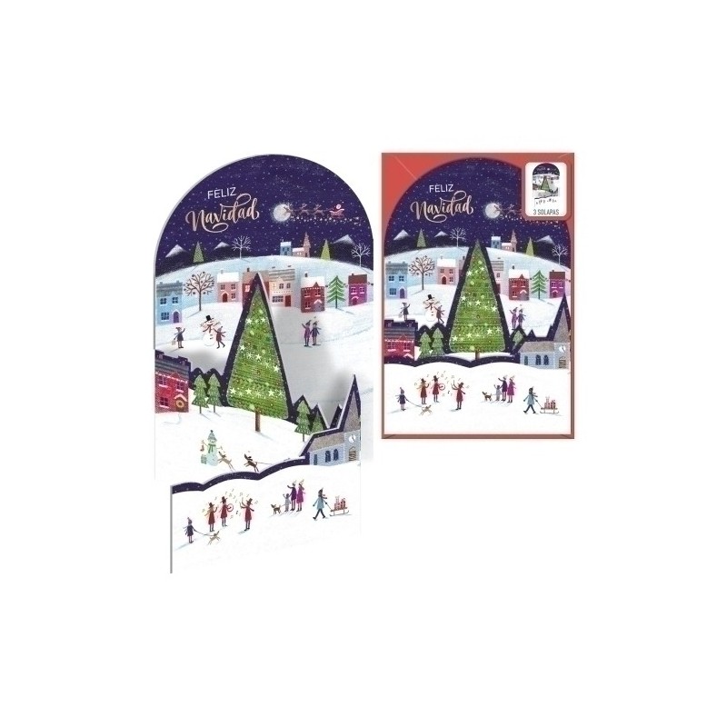 70231-CHRISTMAS DOHE 115x170 MAÑANA DE NAVIDAD precio por 6 unidades
